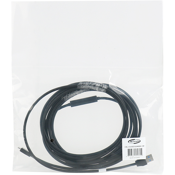 NETmate CBL-43USD302MBBK-5M USB3.0 AM-MicroB Ultra Slim 리피터 5m