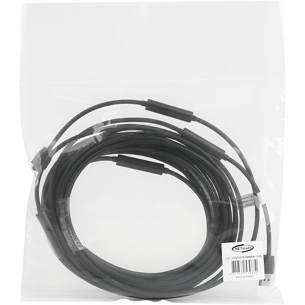 NETmate CBL-43USD302MBBK-10M USB3.0 AM-MicroB Ultra Slim 리피터 10m