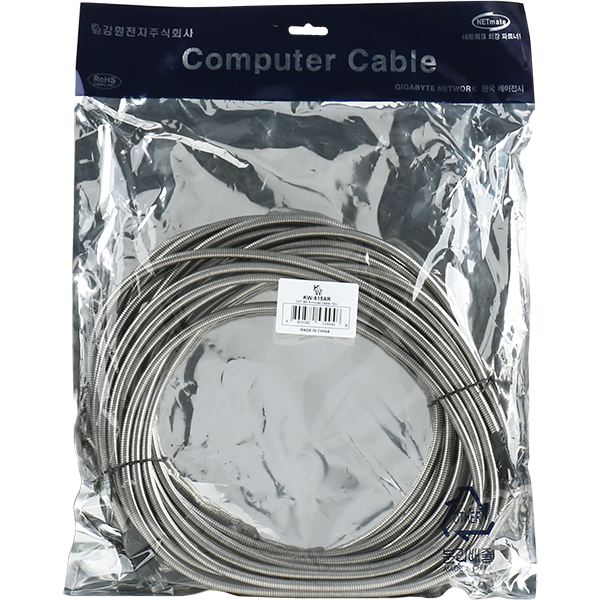 KW KW-615AR CAT.6A UTP 기가비트 아머드 랜 케이블 15m