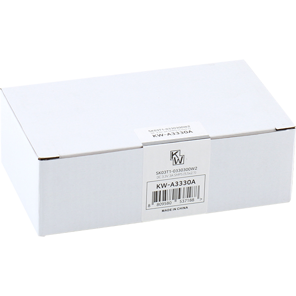 KW KW-A3330A(SK03T1-0330300W2) 3.3V 3A SMPS 아답터(5.5x2.1mm/C:+)