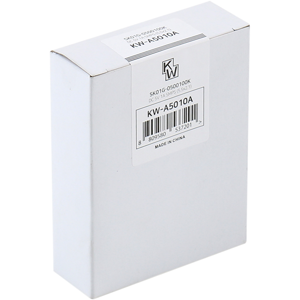 KW KW-A5010A(SK01G-0500100K) 5V 1A SMPS 아답터(5.5x2.1mm/C:+)