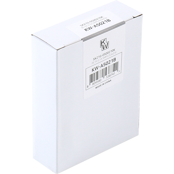 KW KW-A5021B(SK21G-0500210K) 5V 2.1A SMPS 아답터(5.5x2.5mm/C:+)