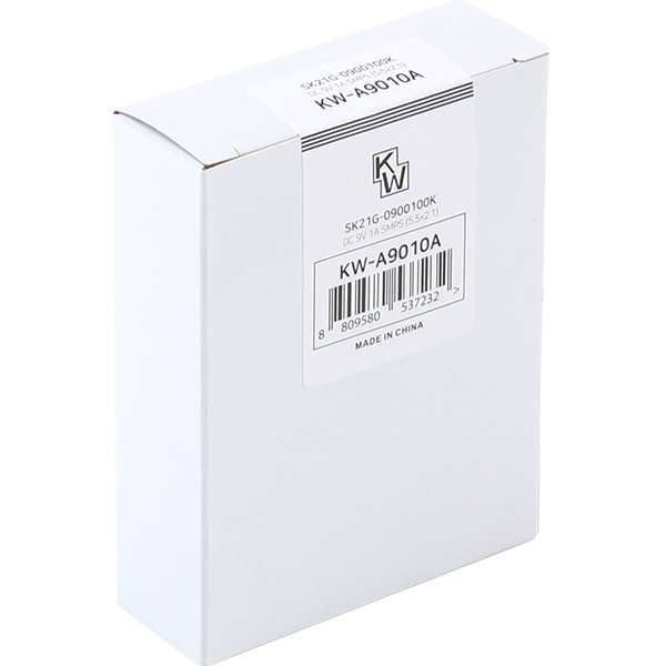 KW KW-A9010A(SK21G-0900100K) 9V 1A SMPS 아답터(5.5x2.1mm/C:+)