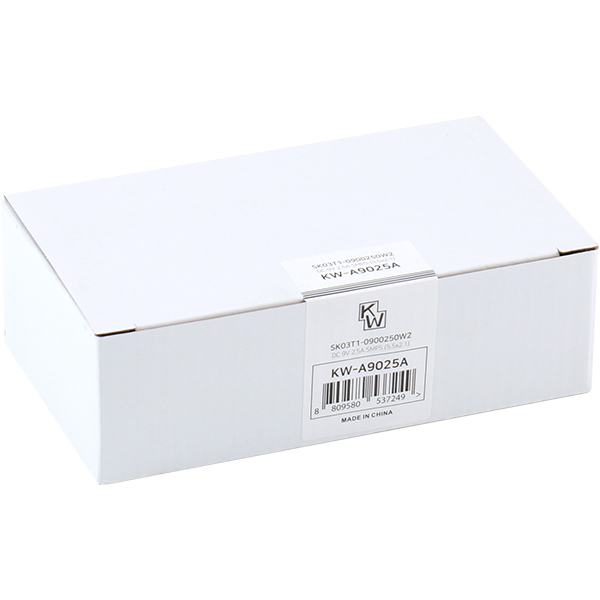 KW KW-A9025A(SK03T1-0900250W2) 9V 2.5A SMPS 아답터(5.5x2.1mm/C:+)