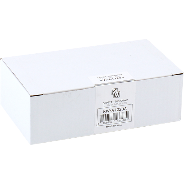 KW KW-A1220A(SK03T1-1200200W2) 12V 2A SMPS 아답터(5.5x2.1mm/C:+)