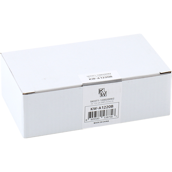 KW KW-A1220B(SK03T1-1200200W2) 12V 2A SMPS 아답터(5.5x2.5mm/C:+)