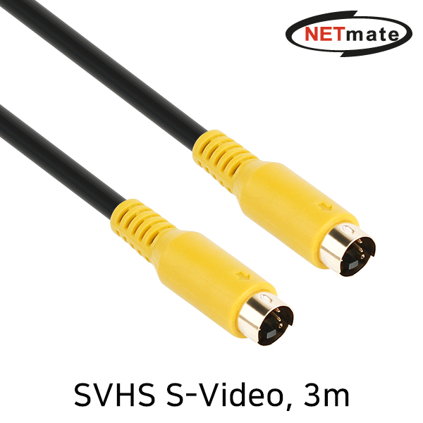 NETmate NMA-SS030MB SVHS S-Video 케이블 3m