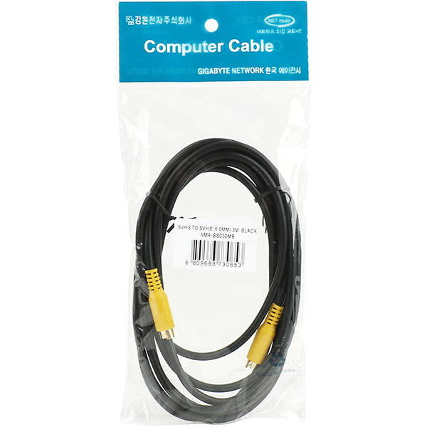 NETmate NMA-SS030MB SVHS S-Video 케이블 3m