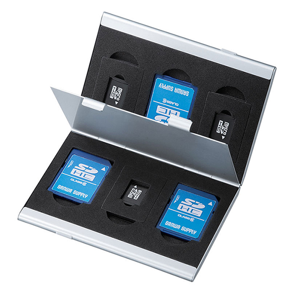 SANWA FC-MMC5SDN2 메모리카드 알루미늄 케이스(총 6매)