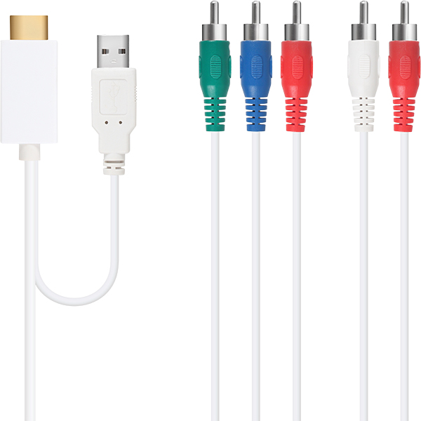 NETmate NMC-YH02 HDMI to 컴포넌트(YPbPr) 컨버터(케이블 타입/유·무전원)