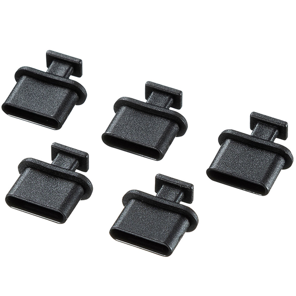 SANWA TK-CAP8BK USB Type C Female 보호캡 (5개)