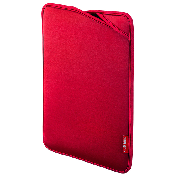 SANWA IN-WETSL11R 노트북 슬립 인 파우치(11.6형 와이드/레드)