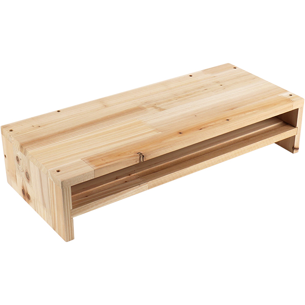 NETmate NM-MCD02 다용도 원목 받침대 (2단, 560x240x123mm)