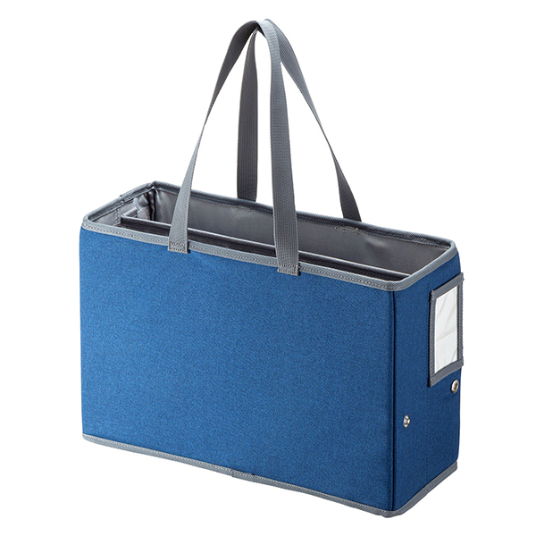 SANWA BAG-TW2BL 비즈니스 스퀘어 가방 (블루)