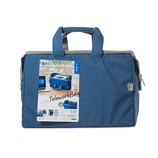 SANWA BAG-TW3BL 비즈니스 스퀘어 가방 (블루)
