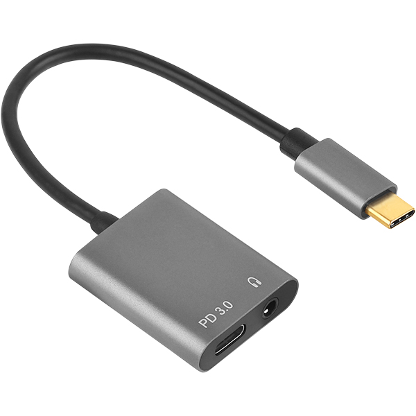 NETmate NM-TCS02 USB-C to Audio(3.5mm) + PD 컨버터(이어폰 듀얼젠더)