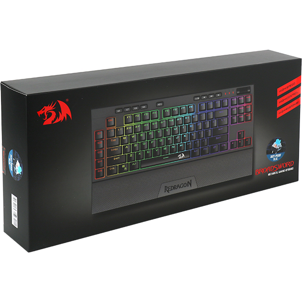 Redragon BROADSWORD K588RGB RGB 게이밍 키보드 (청축)