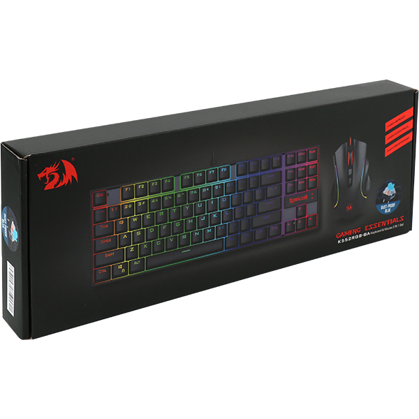 Redragon 2 IN 1 COMBO K552RGB-BA RGB 게이밍 키보드&마우스 세트 (청축)