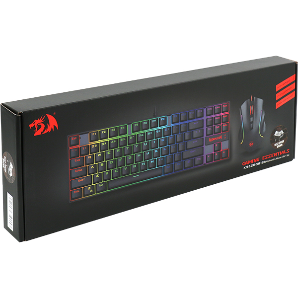 Redragon 2 IN 1 COMBO K552RGB-BA RGB 게이밍 키보드&마우스 세트 (갈축)
