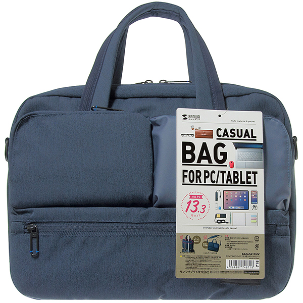 SANWA BAG-CA11NV 3포켓 노트북 가방(13.3형/네이비)
