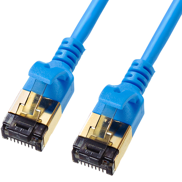 SANWA KB-T8SL-05BL CAT.8 SSTP Ultra Slim 랜 케이블 5m