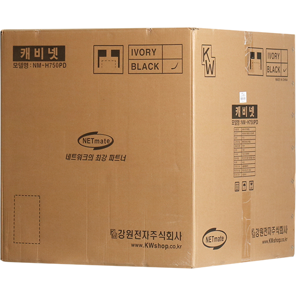 NETmate NM-H750PD 타공문 허브랙(블랙)