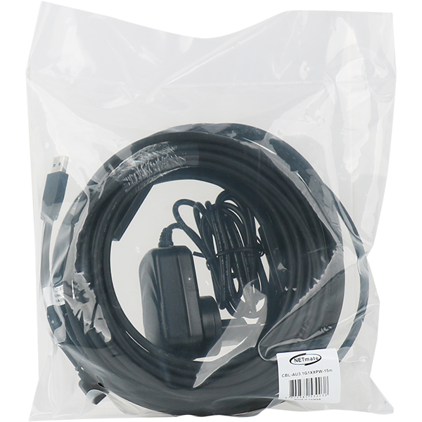 NETmate CBL-AU3.1G1XXPW-15m USB3.1 Gen1(3.0) AM-CM 리피터 15m(전원 아답터 포함)