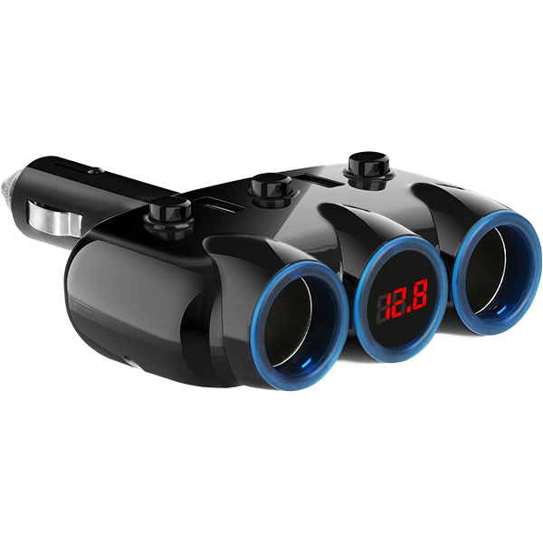 NETmate NM-CJ02 차량용 USB 충전 시거잭(USBx2, 시거 소켓x2)