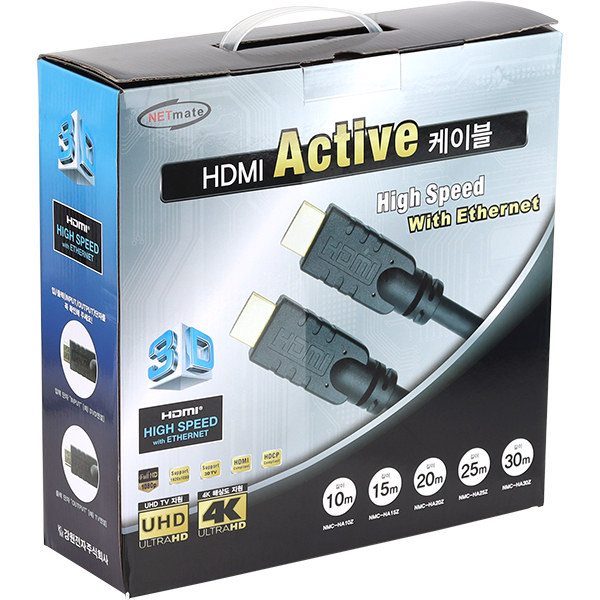 NETmate NMC-HA25Z HDMI 2.0 Active 케이블 25m
