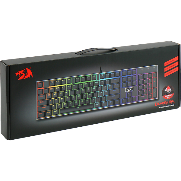 Redragon DEVARAJAS K556RGB RGB 게이밍 키보드 (적축)