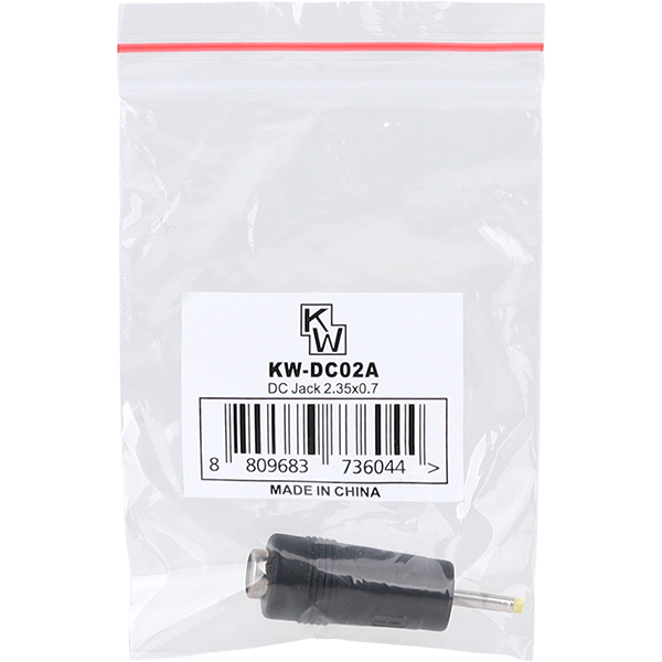 KW KW-DC02A 5.5x2.1 to 2.35x0.7mm 아답터 변환 잭