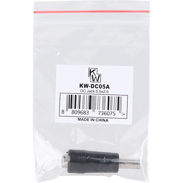 KW KW-DC05A 5.5x2.1 to 5.5x2.5mm 아답터 변환 잭