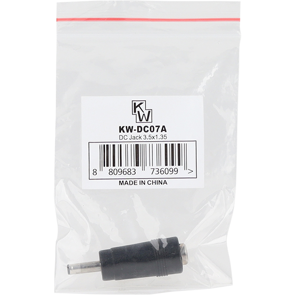 KW KW-DC07A 5.5x2.1 to 3.5x1.35(1.4)mm 아답터 변환 잭