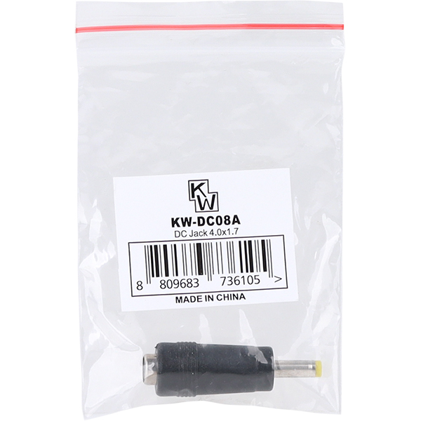 KW KW-DC08A 5.5x2.1 to 4.0x1.7mm 아답터 변환 잭