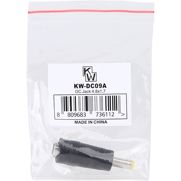 KW KW-DC09A 5.5x2.1 to 4.8x1.7mm 아답터 변환 잭