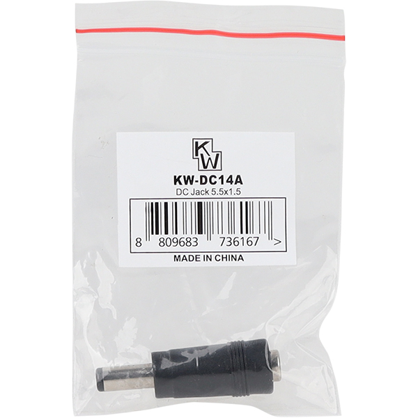 KW KW-DC14A 5.5x2.1 to 5.5x1.5mm 아답터 변환 잭