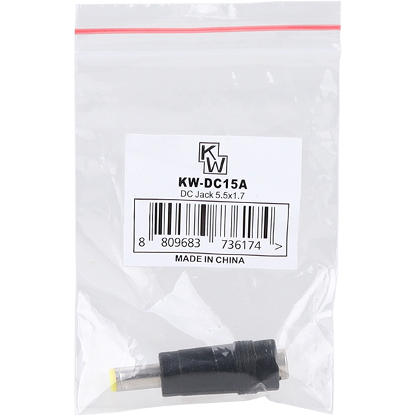 KW KW-DC15A 5.5x2.1 to 5.5x1.7mm 아답터 변환 잭