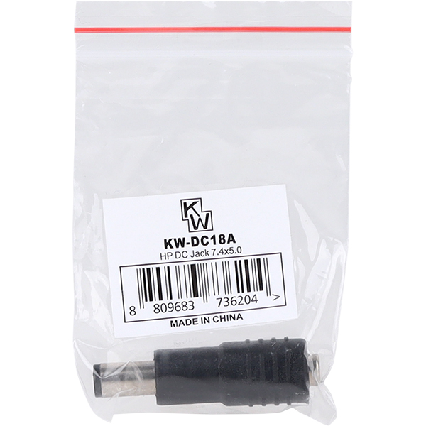 KW KW-DC18A 5.5x2.1 to 7.4x5.0mm(HP) 아답터 변환 잭