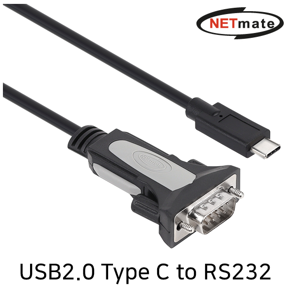 NETmate KW-825C USB2.0 Type C to RS232 시리얼 컨버터(FTDI/1.8m)