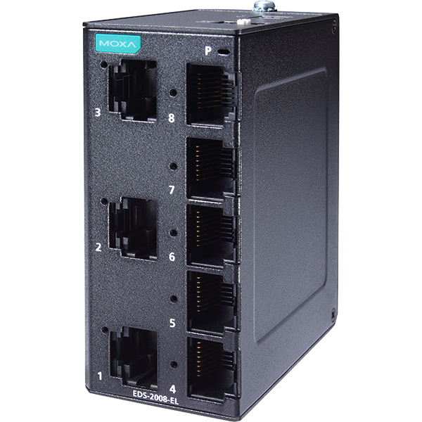 MOXA(모싸) ★재고보유★ EDS-2008-EL 산업용 8포트 스위칭 허브(메탈 하우징)