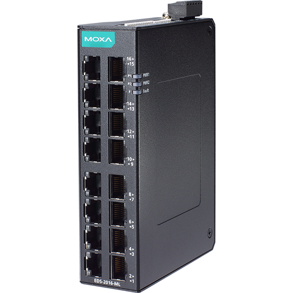 MOXA(모싸) ★재고보유★ EDS-2016-ML 산업용 16포트 스위칭 허브