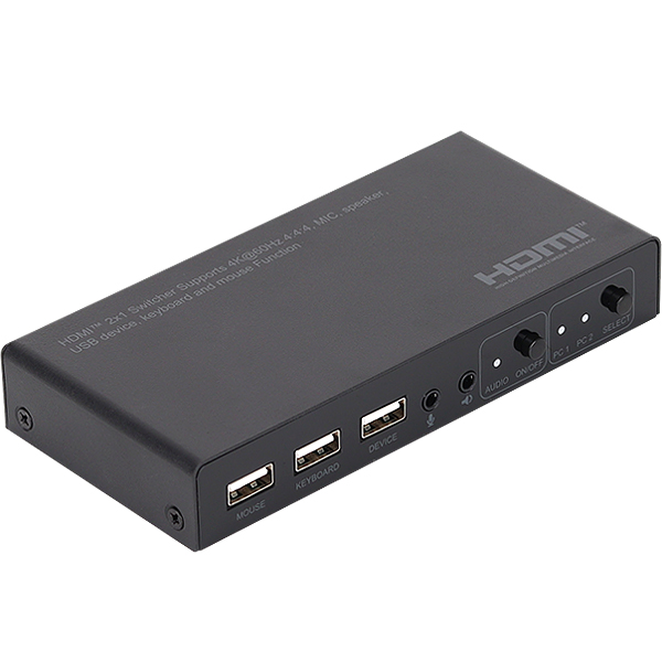 NETmate NM-PTK01 4K 60Hz HDMI 2.0 KVM 2:1 스위치(USB)