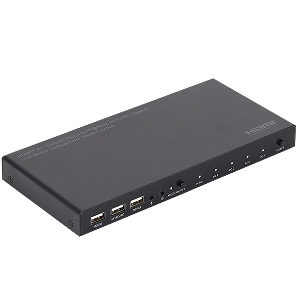 NETmate NM-PTK02 4K 60Hz HDMI 2.0 KVM 4:1 스위치(USB)
