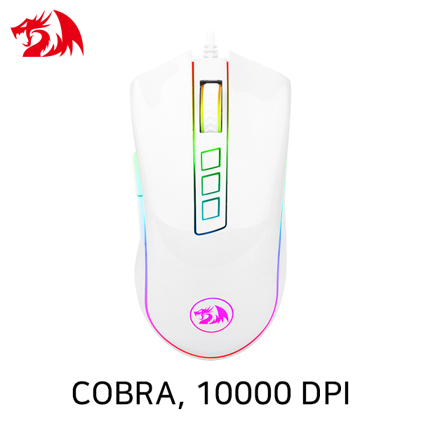 Redragon COBRA WHITE M711W RGB 게이밍 마우스