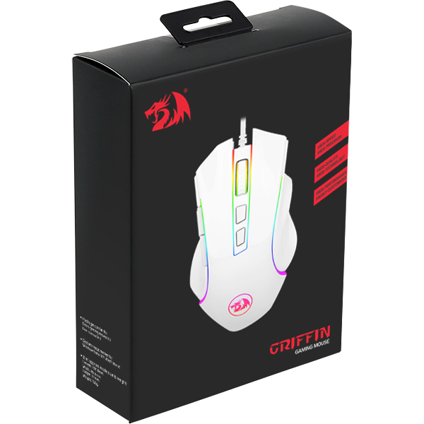 Redragon GRIFFIN WHITE M607W RGB 게이밍 마우스