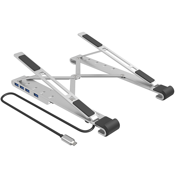 NETmate NM-MHS01 USB-C X 스탠드 (USB3.0 4포트, PD)