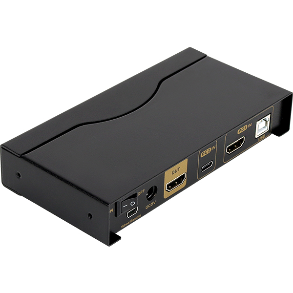 NETmate NM-CKD01 4K 60Hz HDMI 2.0 KVM 2:1 스위치(USB-C)