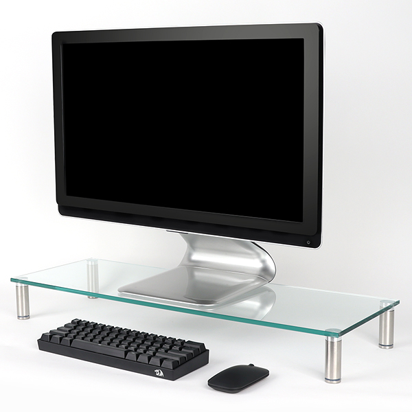 NETmate NM-GCD03N 다용도 강화유리 받침대(클리어/대)