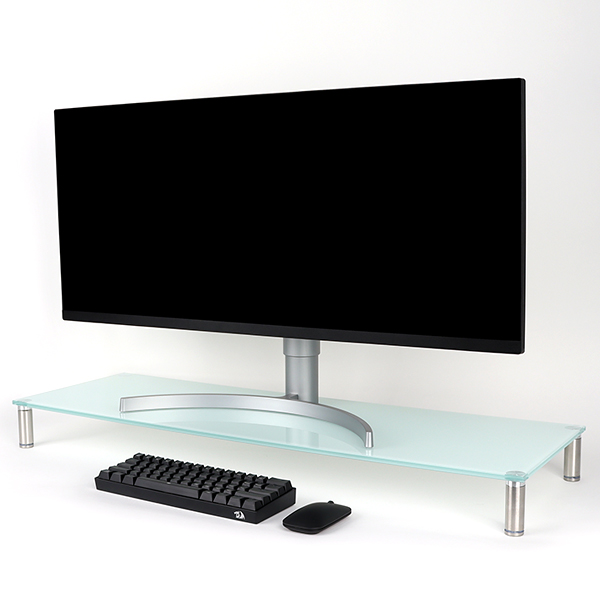 NETmate NM-GCD04WN 다용도 강화유리 받침대(화이트/특대)