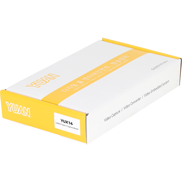 YUAN(유안) YUX14 USB Type C 4K 60Hz HDMI 2.0 캡처 박스